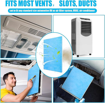Frienda 20 x 91 Inch Merv 6 Reusable Air Vent Filter Cut to Size Electrostatic - Image 4