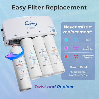 iSpring RO5004F-AK Alkaline Reverse Osmosis Water Filter - Image 7