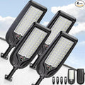 Solar Street Lights Outdoor Waterproof ,30000LM Dusk to Dawn Solar Lights with Motion Sensor and Remote Control Solar Powered LED Flood Light Outside for Parking Lot, Security, Garden, Garages 4 Pack