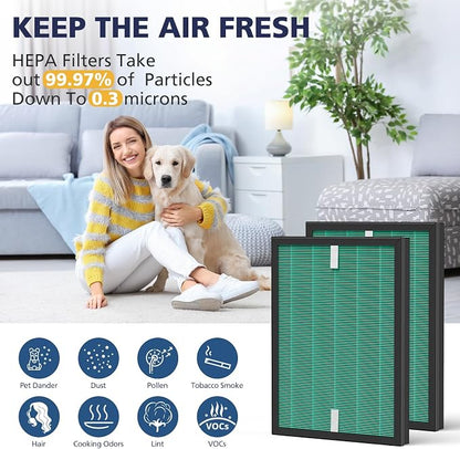 2 Sets 150 Filter Replacement for Coway Airmega 150 150 Air Purifier, 2 X HEPA - Image 8