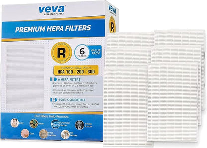 VEVA HEPA Filter Replacement 6 Pack by VEVA