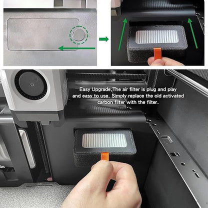 WALFRONT 2PCS Activated Carbon Filter 3D Printer Filter - Image 3