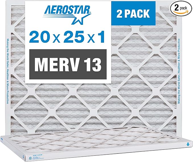 20x25x1 AC and Furnace Air Filter by Aerostar by AirFiltersDelivered