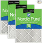 Nordic Pure 14x20x1 Pleated Air Filters MERV 13 Plus Carbon 3 Pack by NordicPure