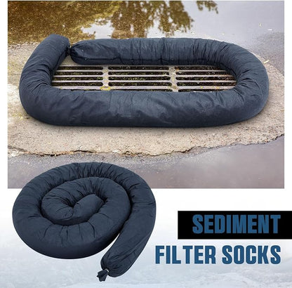 2 Pcs Sediment Filter Erosion Control Blanket Silt Fence Sock - Image 3