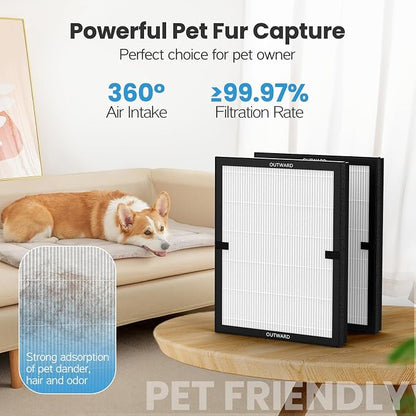 2 Pack E-200 HEPA Air Filter Compatible - Image 9