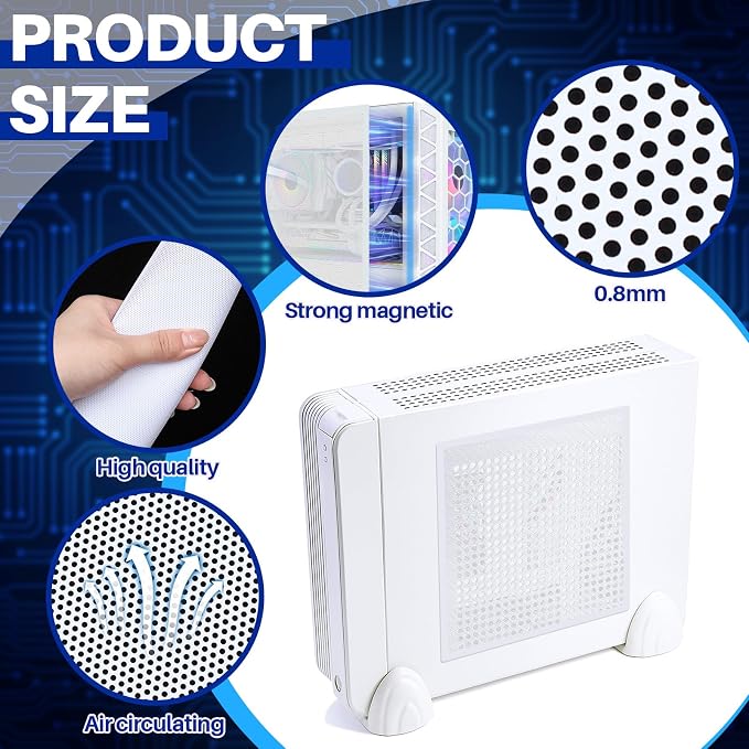 Woanger 2 Pcs 1000 x 300 mm DIY PC Case Dust Filter PC Fan Mesh Filter Air Vent - Image 3
