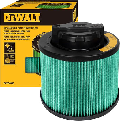 DEWALT Shop Vac Filter, HEPA Vacuum Filter Replacement DXVC4003, Shopvac Filter by DEWALT