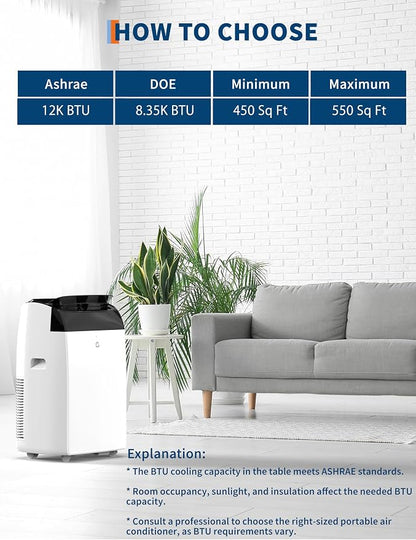 GarveeLife 12, 000 BTU Portable Air Conditioners - Image 6
