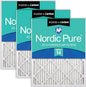 Nordic Pure 14x30x1 Pleated Air Filters MERV 14 Plus Carbon 3 Pack by NordicPure