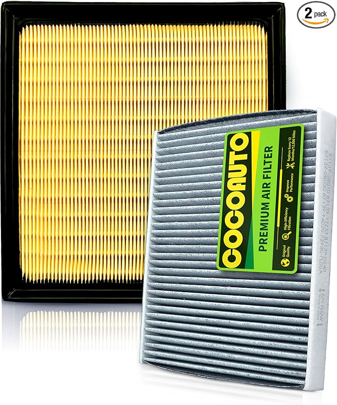 Engine & Cabin Air Filter Kit for Outback, Impreza 2.0L Only, Legacy 2020+ by COCOAUTO