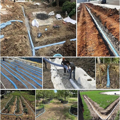 Commercial French Drain Pipe for Water Drainage, Construction Site/Sports Field - Image 7