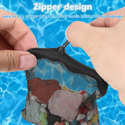 10Pcs Media Bags for Aquarium Fine Mesh Bag 4" x 4" - Image 3