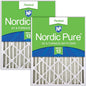 Nordic Pure 20x20x4 Pleated MERV 13 Air Filters 2 Pack by NordicPure