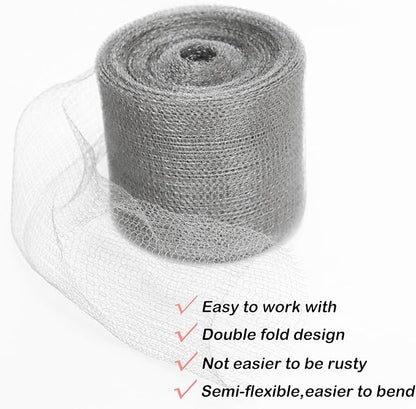 Wire Mesh Hole Fill Fabric 5 in X 103Ft, Weep Holes Filler and Covers, Upgraded - Image 7