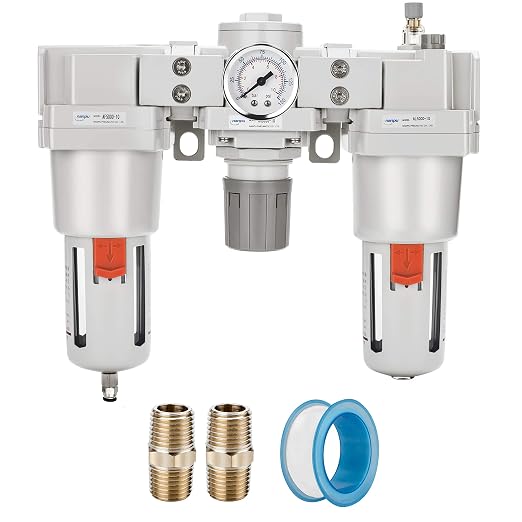 NANPU 1" NPT Air Filter, Regulator & Lubricator Combo by NANPU