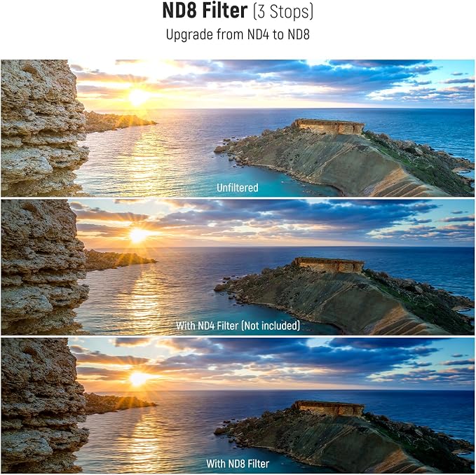NEEWER 62mm UV CPL ND Lens Filter Kit, UV Protection + Circular Polarizing + - Image 4