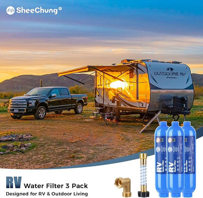 SheeChung RV Water Filter, NSF Certified, 3 PACK Inline Hose Water Filter - Image 9