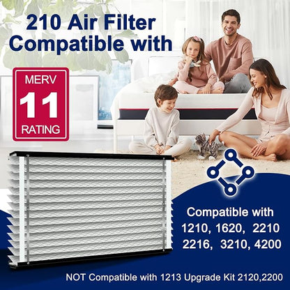 2-Pack 210 Air Filter Replacement Compatible - Image 3