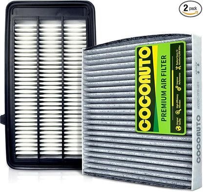 Engine & Cabin Air Filter Kit for Honda CRV 2017-2022 1.5L L4 Only, Civic by COCOAUTO