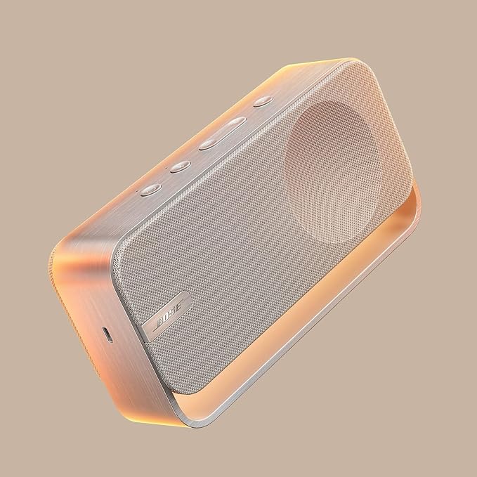 Bose SoundLink Home Speaker, Premium, Portable and Wireless Bluetooth Bookshelf Speaker, Up to 9 Hours Battery Life, Light Silver