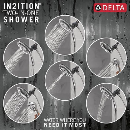 Delta Faucet 4-Setting In2ition 2-in-1 Dual Shower Head - Image 5