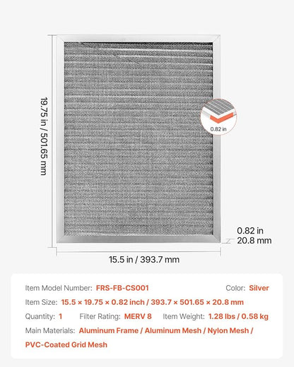 VEVOR Electrostatic Air Filter, MERV 8 Long Lifetime, Healthier Home or Office - Image 7