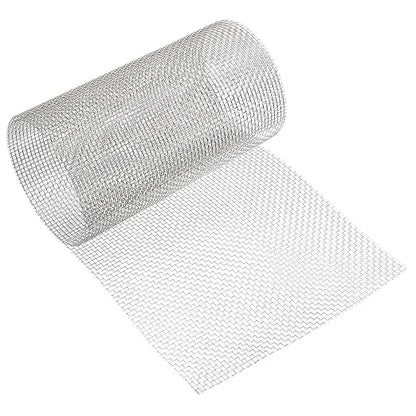 uxcell 6 Mesh 39" x 10" Woven Wire Mesh, 316 Stainless Steel Air Vent Filter by uxcell