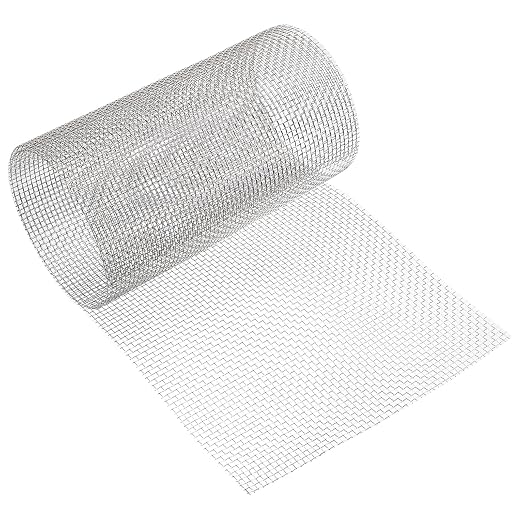 uxcell 6 Mesh 39" x 10" Woven Wire Mesh, 316 Stainless Steel Air Vent Filter by uxcell