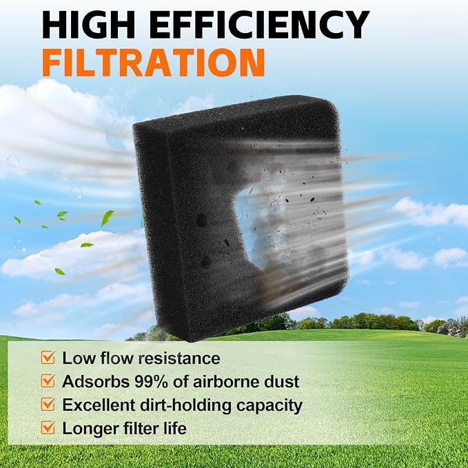 LOCOPOW 17211-ZM3-800 Air Filter Fits Honda GX31 GX22 GX 31 22 Engines FG100 - Image 4