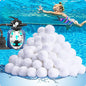QwayHome 3.1 lbs Pool Filter Balls, Reusable Filter Sand Balls by QwayHome
