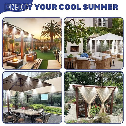 100FT Mister for Outside Patio Misting Cooling System, 100FT Misting Line+32 - Image 6