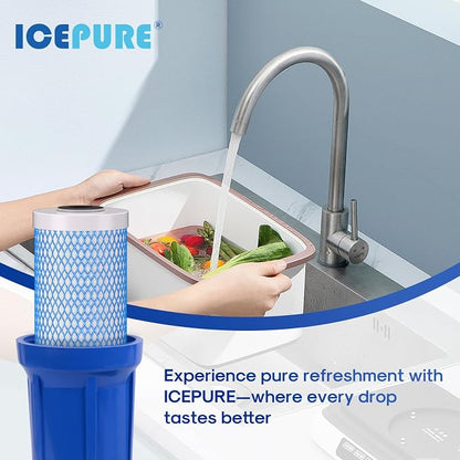 ICEPURE 5 Micron 20" x 4.5" Whole House Upgraded Activated Carbon Water Filter - Image 8