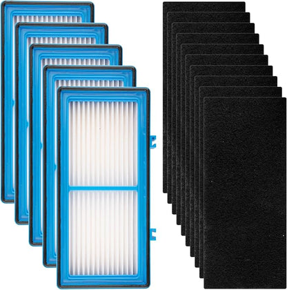 AER1 Filter 5 HEPA Filters + 10 Carbon Booster Filters Compatible by BRUVISH