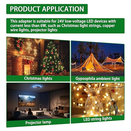 SIGANDG 24V 7.2W 8 Mode LED Controller with Memory Function and IR Remote Control Low Voltage Transformer for Holiday String Lights,not Fit for 8 Mode with Control Box and 1 Mode String Light(1 pcs)