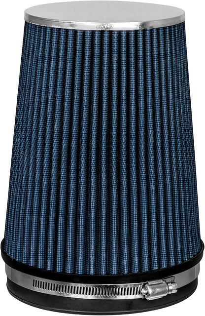 BLUE 6" 152 mm Inlet Truck Air Cone Replacement Performance Washable Clamp-On by RtunesRacing