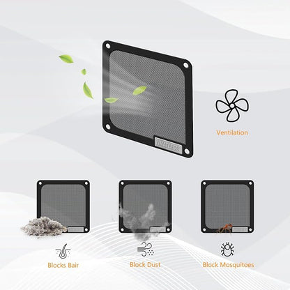 140mm PC Dust Filter for Computer Cooler Fan/PSU/Routers PVC 50 Mesh, Magnetic - Image 3