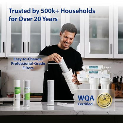 APEC Water System ROES-PHUV75 Essence Series Top Tier Alkaline Mineral pH+ and - Image 6