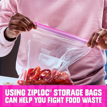 Ziploc Gallon Food Storage Bags, Stand-Up Bottom - Image 7