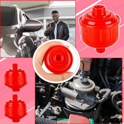 12 Pcs Disposable Mini Air Water Filters Red Air Line Filter Paint Gun Filter - Image 7