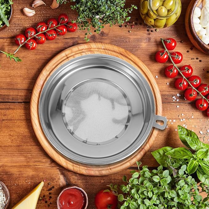 Homoyoyo Stainless Steel 304 Fine Mesh Food Strainer 20cm Cooking Oil Filter - Image 5