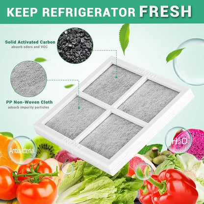 6 Pack Refrigerator Air Filter Replacement, Compatible - Image 3