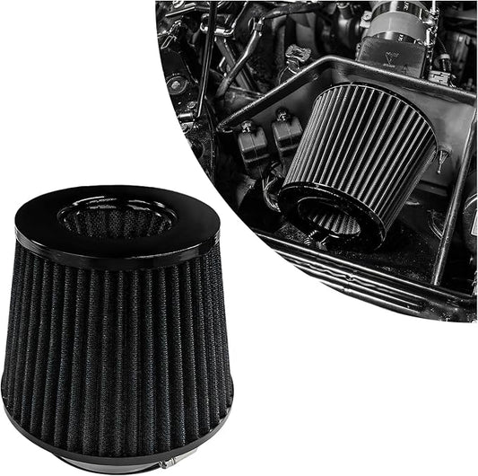 Sun Walker Clamp-on Air Intake Filter, 3/3.5/4 Inch High Flow Round Tapered Air by Unknown