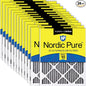 Nordic Pure 18x24x1 Furnace Air Filters MERV 10 Pleated Plus Carbon 24 Pack by NordicPure