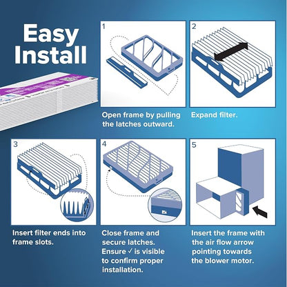 Filtrete 20x25x4 Refillable Air Filter replacement, MPR 1550, MERV 12, Allergen - Image 5