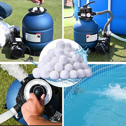 QwayHome 1.54 lbs Pool Filter Balls, Reusable Filter Sand Balls - Image 6