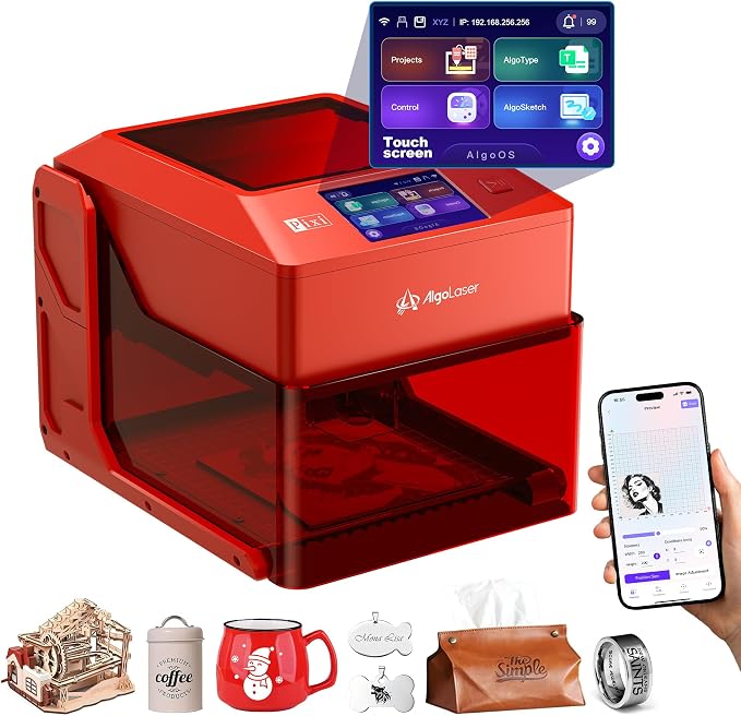 AlgoLaser 10W Smart Laser Engraver Machine, Class 1 Portable Laser Cutter by AlgoLaser