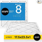 Simply 17.5x23.5x1 Air Filter, Merv 8, 6 Pack, by SimplyFilters