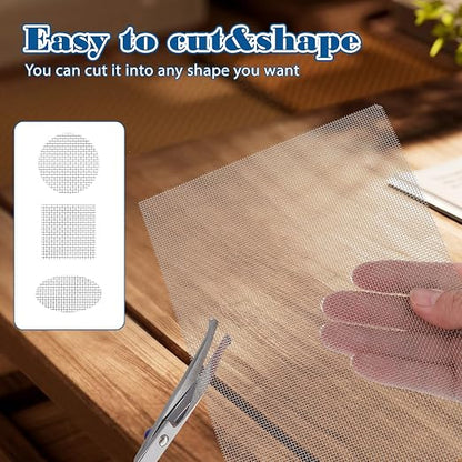 6 Pcs Stainless Steel Wire Mesh Sheet 20 Mesh Air Vent Fine Meshs 1mm Hole - Image 4
