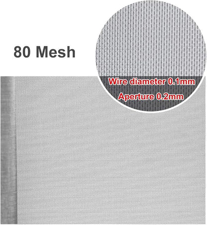 80 Mesh Stainless Steel Woven Screen, Rust-Resistant Filter Panel - Image 2